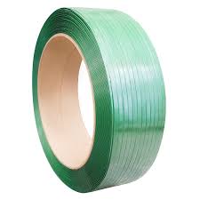BANDA PET 19 x 1 mm 1.000 m/rola verde embosat